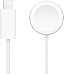 USB-C Ladegerät neben dem Apple Watch magnetischen Schnellladegerät